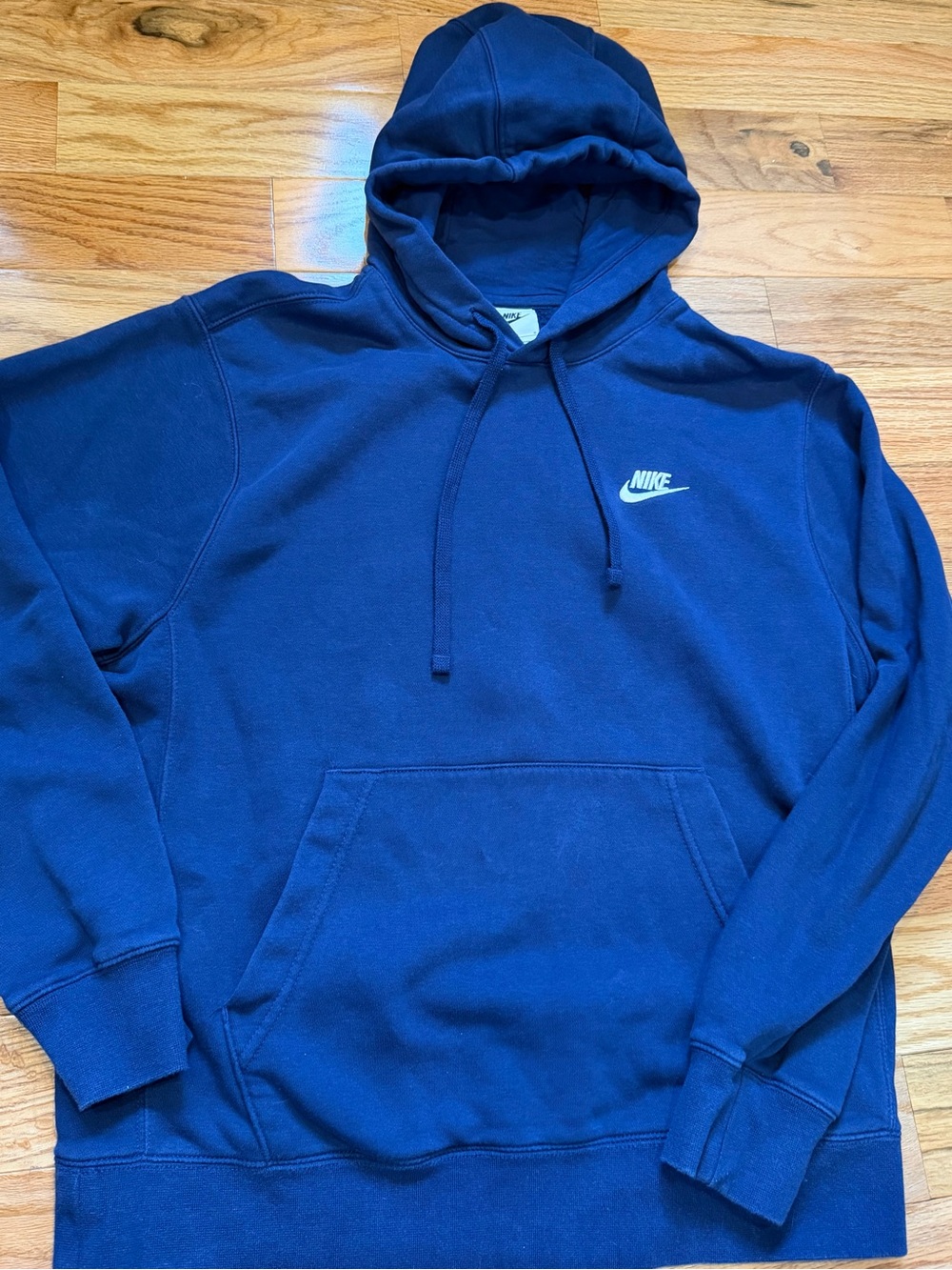 Nike Navy Hooded Pullover Sweatshirt - Picture 1 of 4